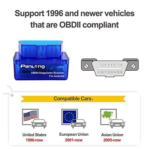 Panlong OBD2 Scanner Bluetooth OBDII Diagnostic Tool Car Code Reader Turn Off Check Engine Light Support Android Torque App - Image 4