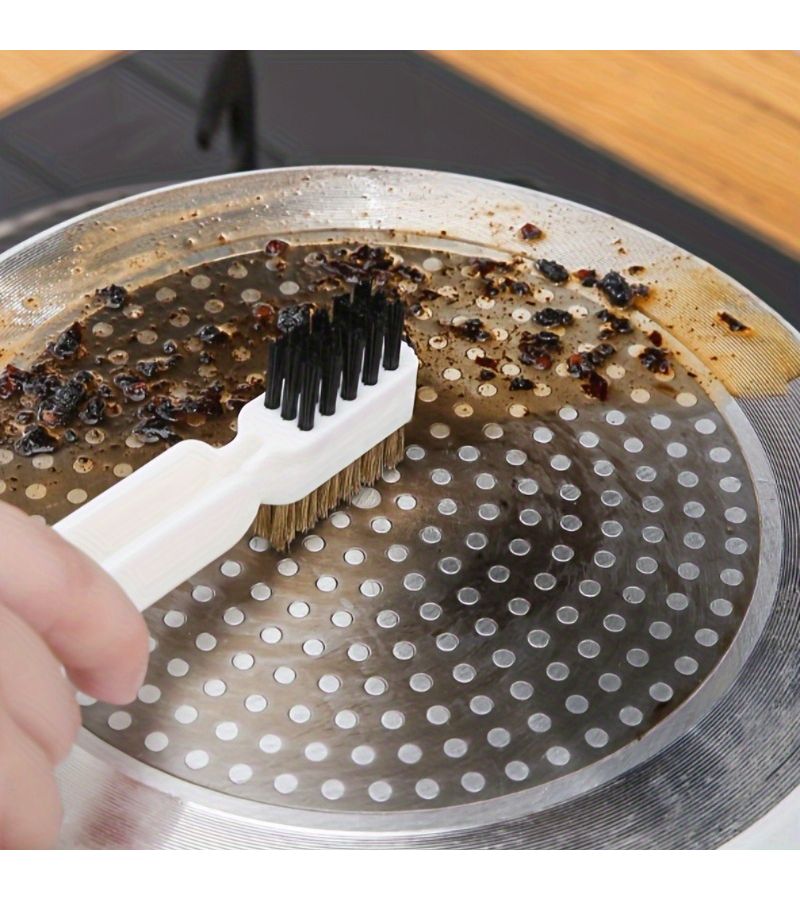 Kitchen Gas Range Cleaning Brush White Multi Purpose Scrub Brush - Image 4