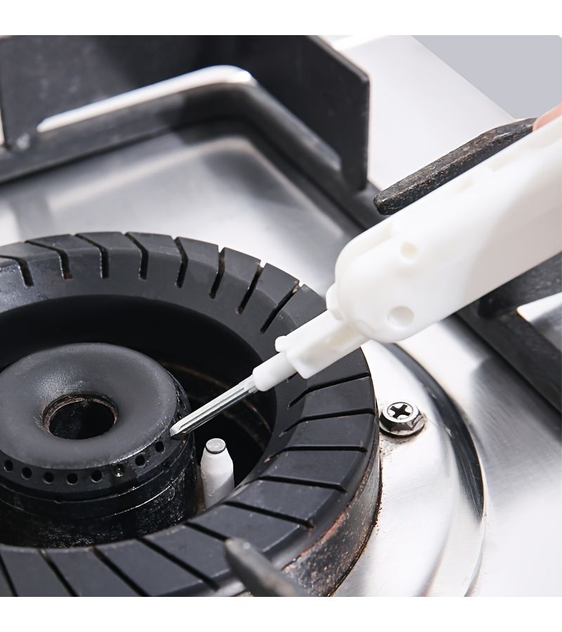 Kitchen Gas Range Cleaning Brush White Multi Purpose Scrub Brush - Image 2