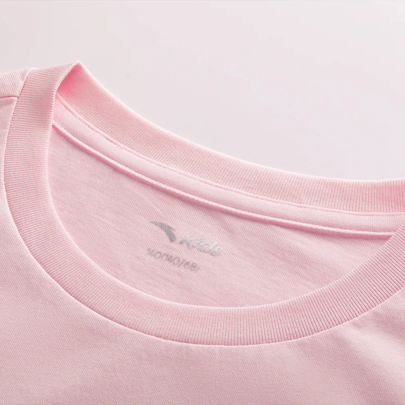 Anta Pink Kids SoftCotton Tee – Lightweight Everyday Comfort T-Shirt for Men | Best Price UAE