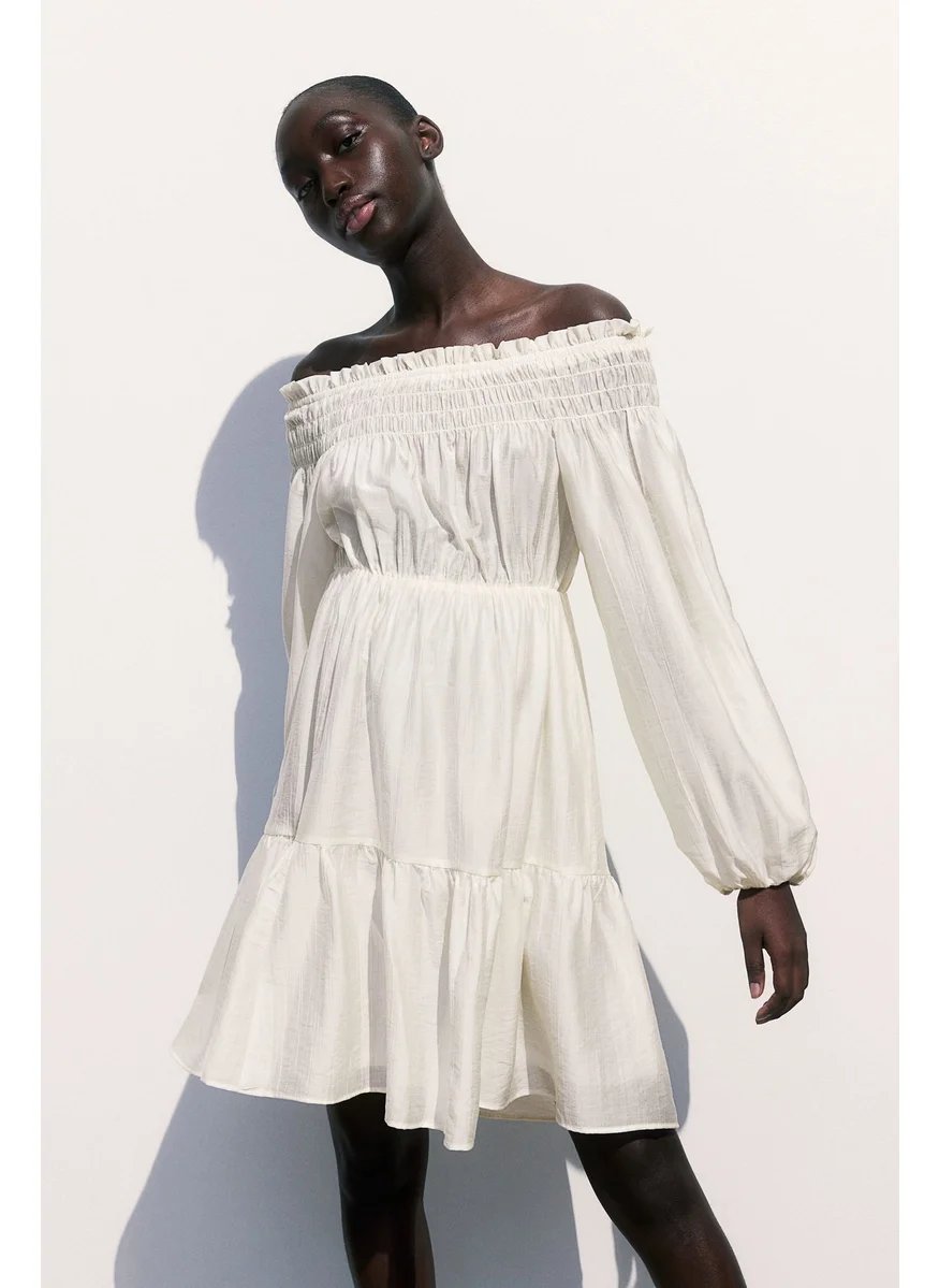 H&M Mama Off-The-Shoulder Dress