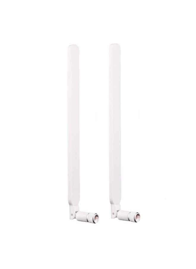 BURAQ 2 PCS B593 5dBi SMA Male 4G LTE Router Antenna(White)  - Image 1