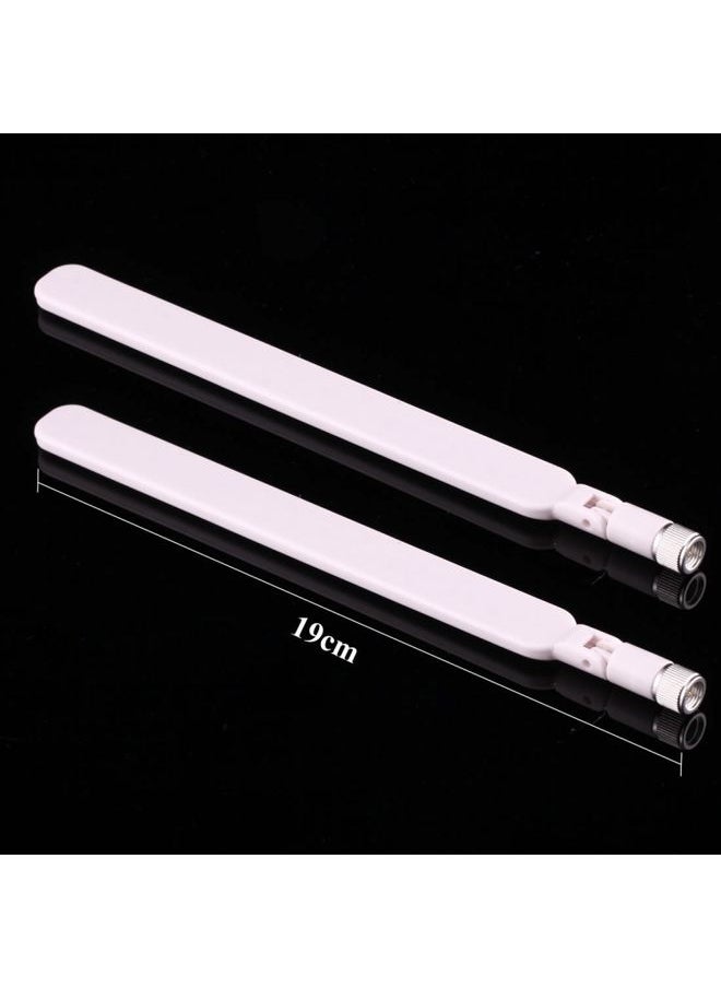BURAQ 2 PCS B593 5dBi SMA Male 4G LTE Router Antenna(White)  - Image 2