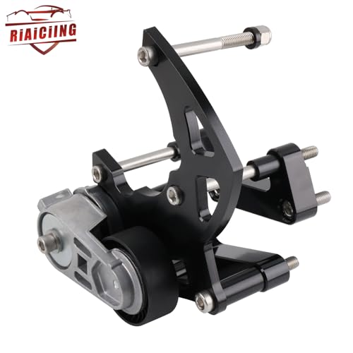RiAiCiING LS Swap R4 AC Compressor Bracket High Mount kit with Belt Tensioner for Chevrolet GMC SUV Truck Vortec Engines LSX LS2 LS3 LS6 Air Conditioner Passenger Side - Image 4