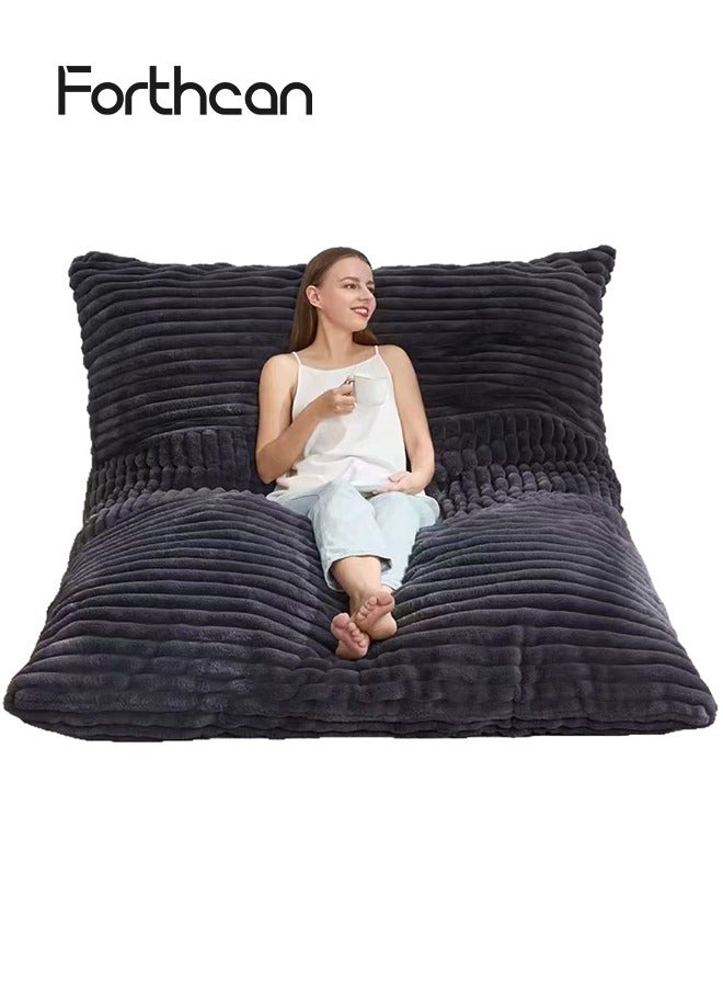 Forthcan 3 in 1 Bean Bag Chair Giant BeanBag Chairs Convertible Bean Bag Floor Cushion with Machine Washable Cover, Beanbag Chairs for Adult - Image 1