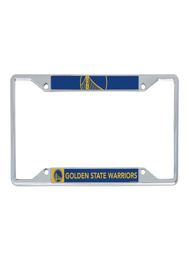 Desert Cactus Golden State Warriors Car Accessories NBA Basketball Team Metal License Plate Frame for Front or Rear of Car (Up Close) - Image 2