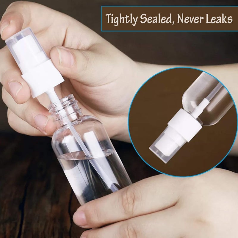 7Pcs 100ML Empty Makeup Sprayer Plastic Spray Bottles, Refillable Container, Can Travel Hand Sanitizer, Toiletries Liquid, Watering, Nail Polish Remover - Image 2