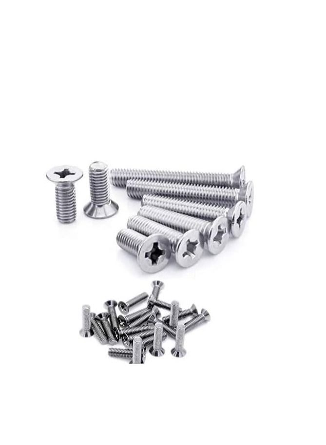 ABBASALI Stainless Steel Flat And Countersunk Head Cross Electromechanical Screws - Image 1