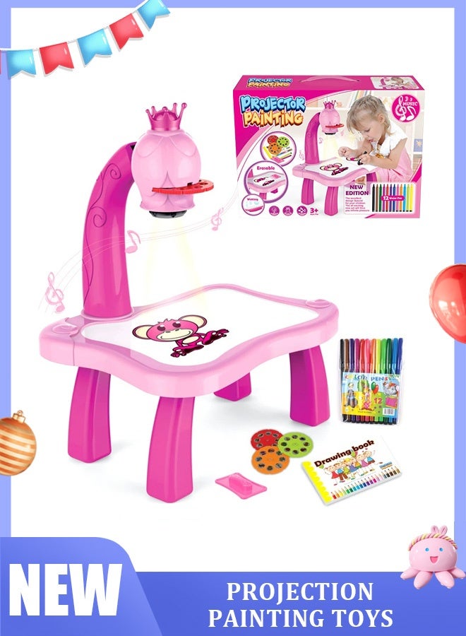 Projector Painting Table for Kids Painting Toys Game Board Set Painting Projector Educational Drawing Toys  - Image 2