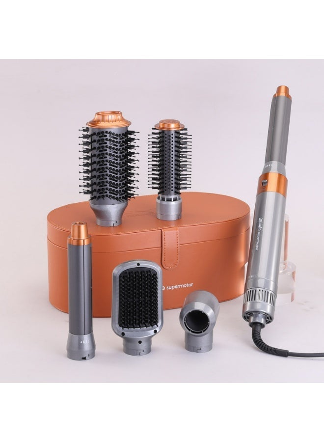 ENZO Professional ENZO Profesional EN-4133 6-in-1 Hair Dryer Brush & Multi Styler – Ionic Hot Air Blow Dryer, Hair Straightener, Curler & Volumizing Brush – BROWN - Intl Version - Image 4