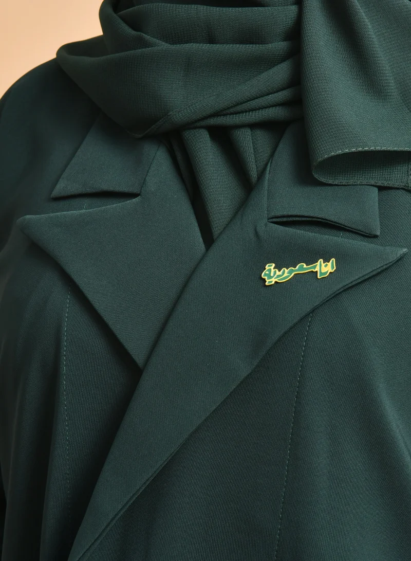 HAWRAA ABAYA I am Saudi brooch (magnet) - Saudi National Day design