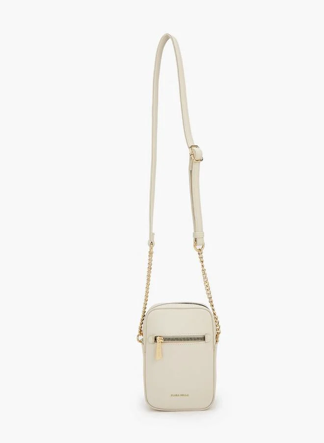 Flora Bella By Shoexpress Flora Bella Solid Crossbody Bag with Adjustable Strap