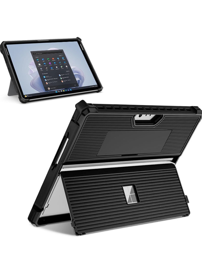 erorex Case for Microsoft Surface Pro 9 Case with Shoulder Strap, Hand Strap, Stylus Pen Holder, Rugged, Shock-Absorbing and Drop-Resistant