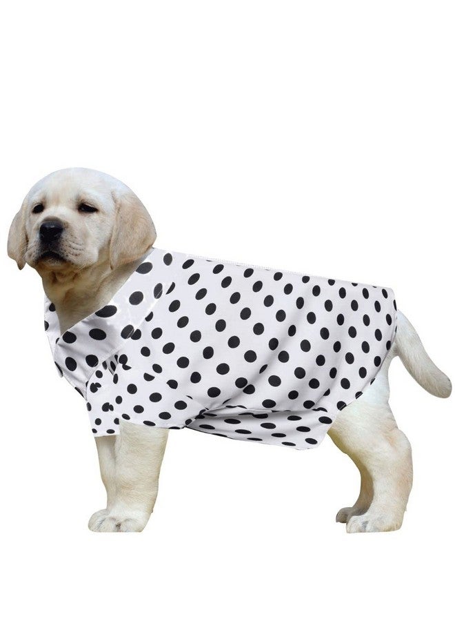 Western Era Super Soft Trendy Printed Shirt, Ultra Comfort Dog Apparel, Cotton Printed Breathable Basic Vest Dog Shirt, Cute Lightweight Thin Shirt For Your Furries (Medium - 18 Inch) (Polka White) - Image 1