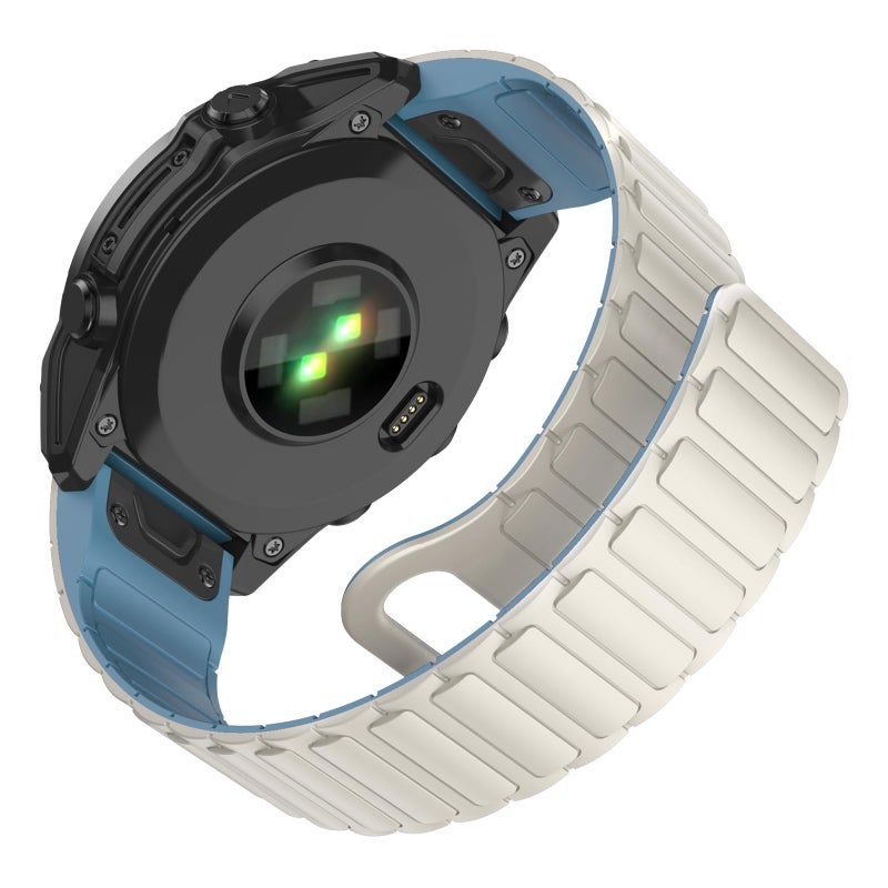 Azonee 26mm Silicone Magnetic Watch Band for Garmin Fenix 8/7X/6X/5X Plus/7X Pro/6X Pro Smartwatch Strap - Image 1
