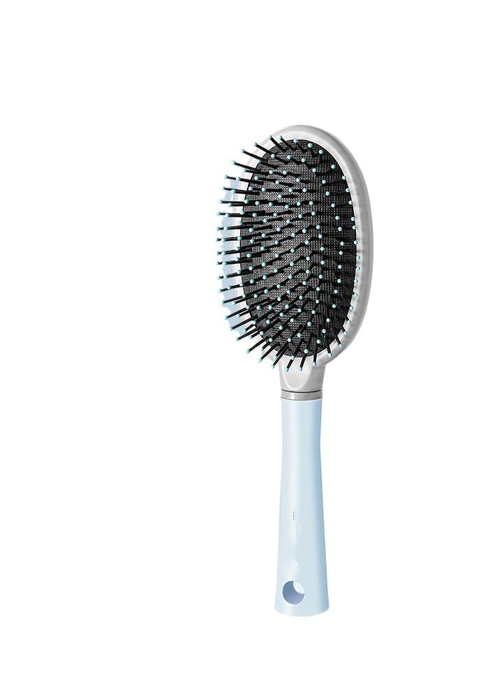 أطلق حيوية شعرك! فرشاة تدليك وسادة هواء بيضاء، رعاية مزدوجة للمنزل وصالون، قل وداعًا للتشابك والتجعد! - Image 1
