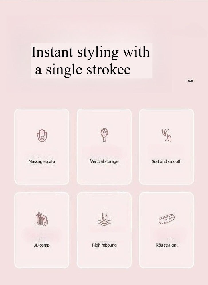 أطلق حيوية شعرك! فرشاة تدليك وسادة هواء بيضاء، رعاية مزدوجة للمنزل وصالون، قل وداعًا للتشابك والتجعد! - Image 4