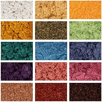 Kedia Mica Powder15 Colors Resin Pigment Mica Powder for Epoxy Resin Candle Making Bath Bomb and Slime 10gmEach - Image 2
