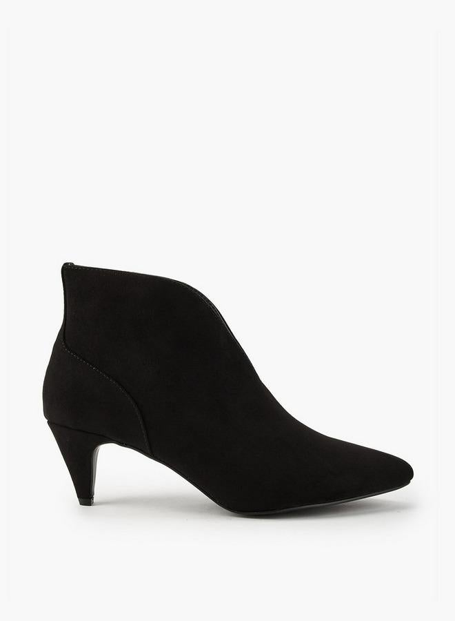 Flora Bella By Shoexpress Women's Cone Heel Slip-On Ankle Boots - Image 2