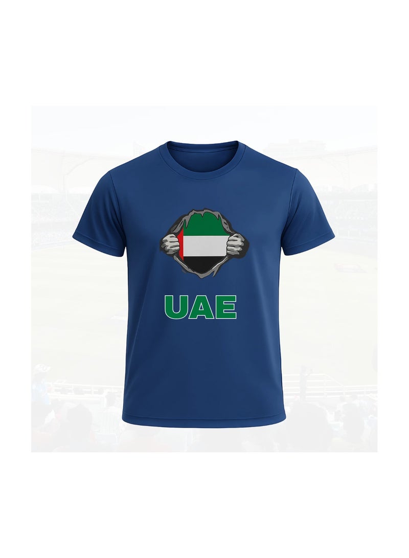 PRINTSHOP4ME UAE Sports Men's Combo Set–Dry Fit T-Shirt,Drawstring Bag,Cap & Scarf–Ideal For Cricket,Outdoor Events &Everyday Casual Wear - Image 2