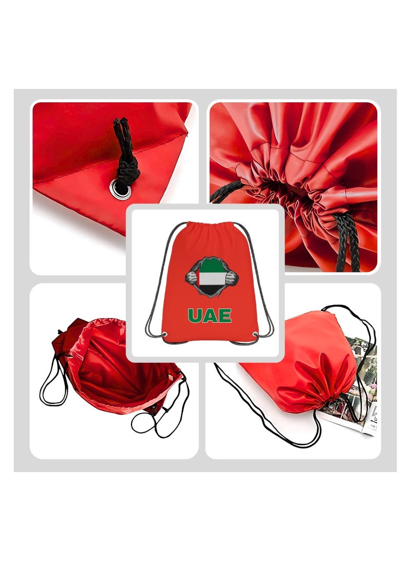 PRINTSHOP4ME UAE Sports Men's Combo Set–Dry Fit T-Shirt,Drawstring Bag,Cap & Scarf–Ideal For Cricket,Outdoor Events &Everyday Casual Wear - Image 4