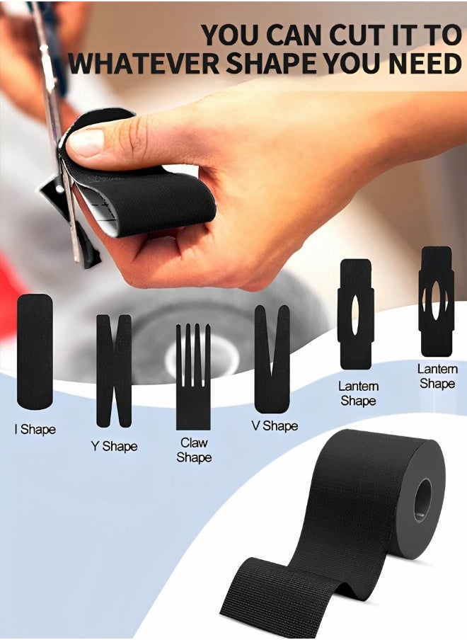 GROIC 3 Rolls Kinesiology Tape, Sports Tape Athletic Recovery Pain Relieve Strong Adhesion Waterproof Sports Theraeputic Tape for Muscle Pain Relief and Joint Support  [2” x 20”]  - Image 3