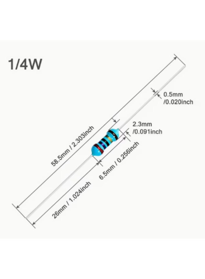 Taping Metal Film Resistor 1/4W 1% 2.2R Taping Metal Film Resistor 1/4W 1% 2.2R - Image 2