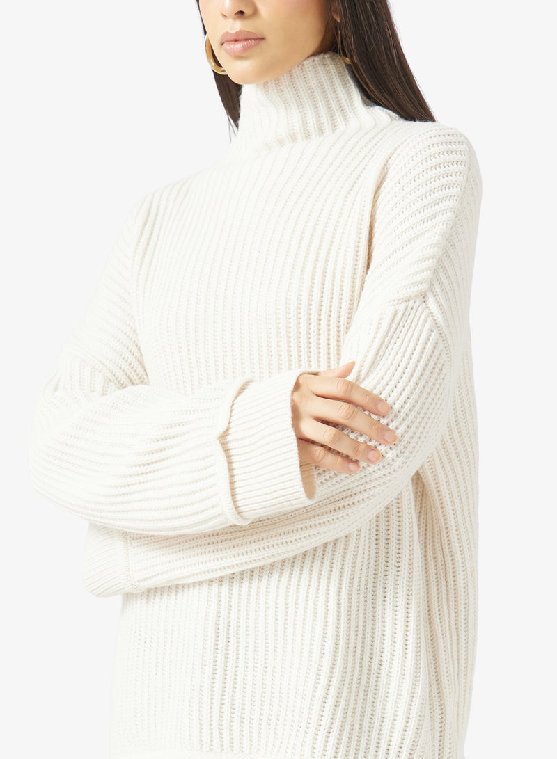 TOPSHOP Knitted Long Sleeve High Neck Jumper - Image 3