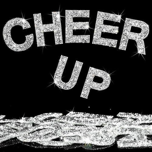 Locacrystal 34Pcs Rhinestone Letter Stickers Bling Glitter Alphabet AZ Letters SelfAdhesive Crystal Rhinestones Word Sticker Iron on Letters for Clothing Art Crafts DIY DecorsSliverWhite224