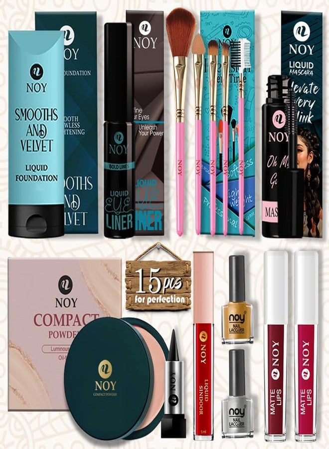 نوي مجموعة مكياج نوي الكاملة للنساء، مثالية للمكتب والجامعة - Image 1
