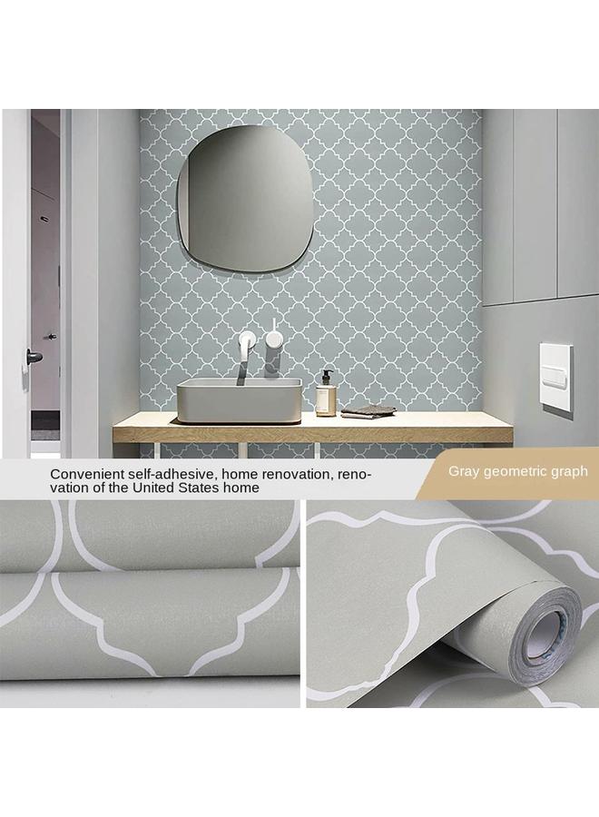 Bluejw Wallpaper Self-adhesive Waterproof Moisture-proof Student Dormitory Bedroom Renovation Sticker Plaid Ins Wallpaper Wall Cabinet Sticker - Image 1