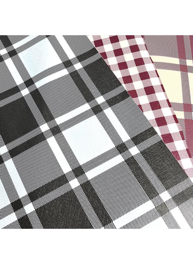 Bluejw Wallpaper Self-adhesive Waterproof Moisture-proof Student Dormitory Bedroom Renovation Sticker Plaid Ins Wallpaper Wall Cabinet Sticker - Image 5