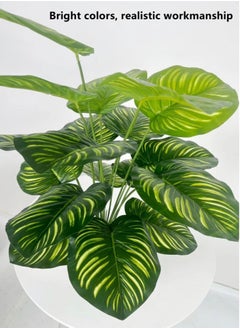 Kutis 1-Piece Artificial Plant with Pot for Home Garden Décor Green/Black 60 cm  - Image 2