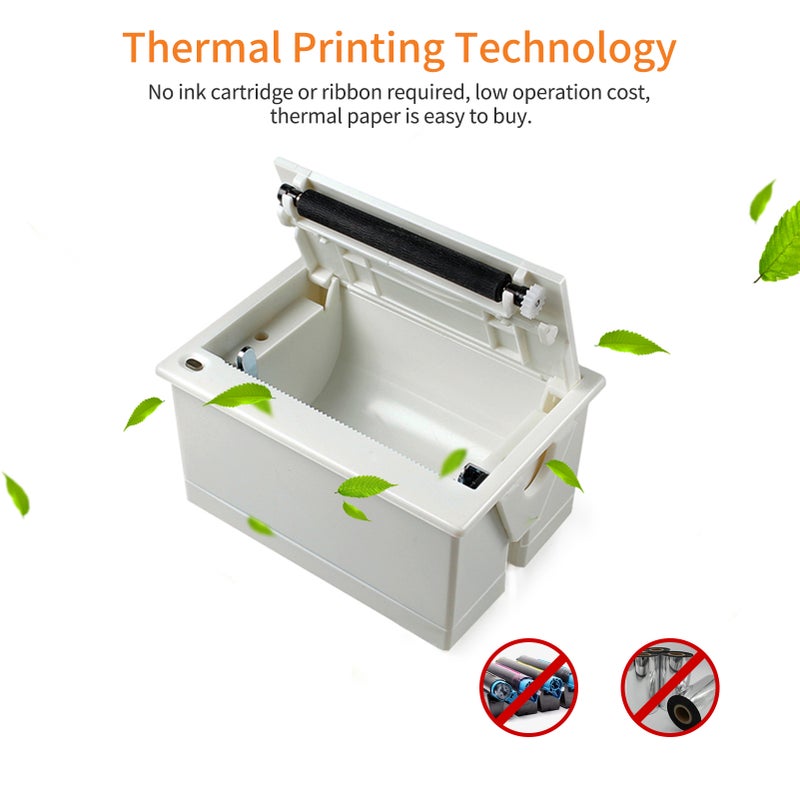 Mini 58mm Embedded Thermal Printer Module POS Receipt Ticket Barcode Printer Support ESC/POS Print Command with USB/RS232/TTL Interface - Image 2