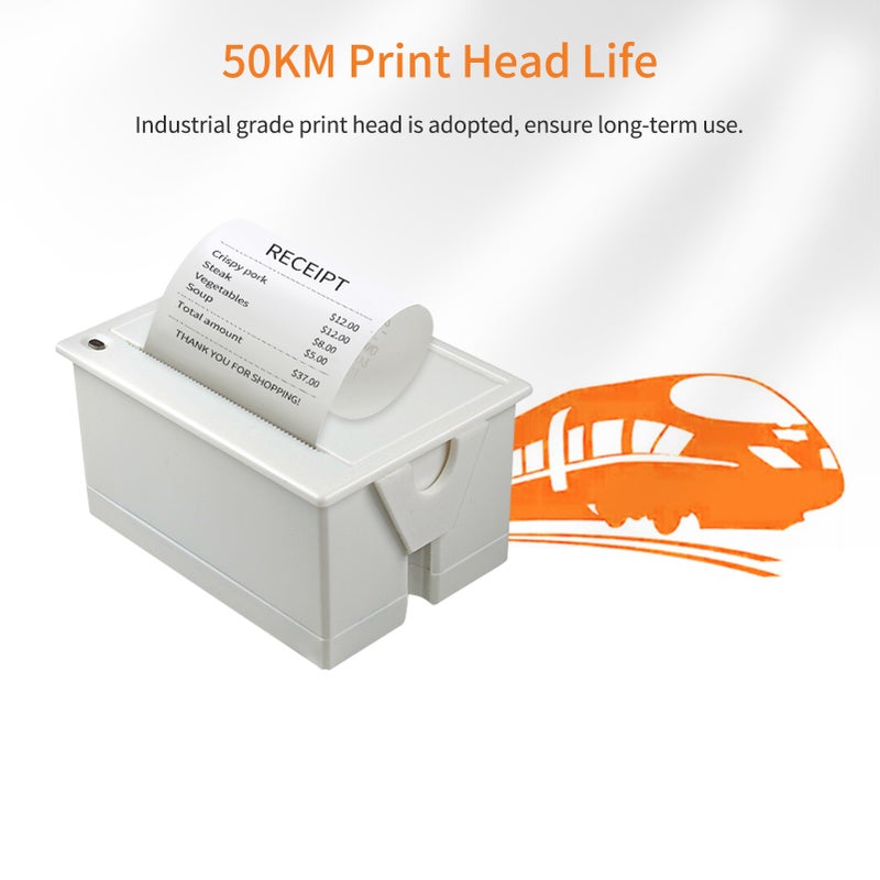 Mini 58mm Embedded Thermal Printer Module POS Receipt Ticket Barcode Printer Support ESC/POS Print Command with USB/RS232/TTL Interface - Image 3
