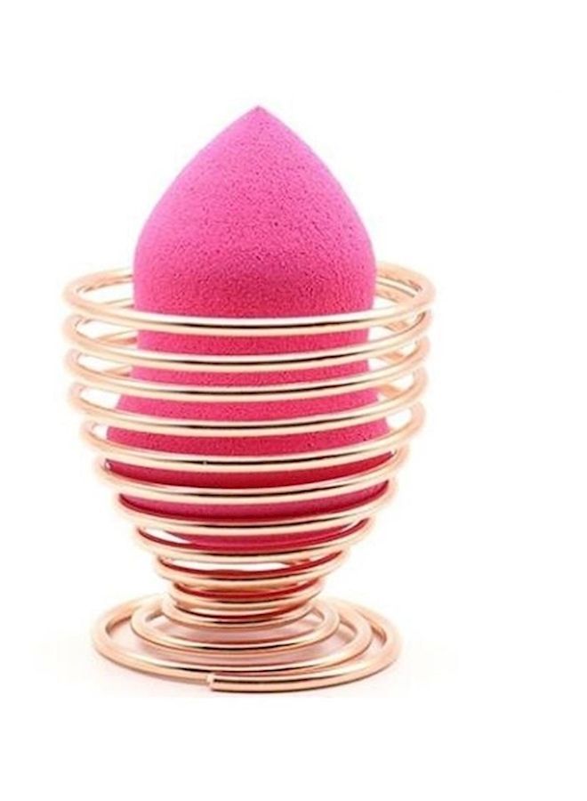 NIBEMINENT Makeup Sponge Holder Rose Gold - Image 1
