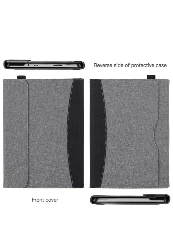 غلاف الأعمال المتوافق مع جهاز Microsoft Surface Pro 9 2022 / Microsoft Surface Pro 8 بحجم 13 بوصة - يحتوي على جيب ومتوافق مع غطاء لوحة المفاتيح. - Image 5