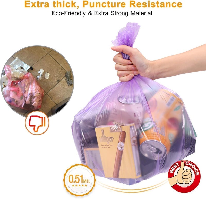 ECVV Biodegradable Garbage Bags 45x50cm - 20 Rolls (500 Bags) - Mixed Colors - Image 5