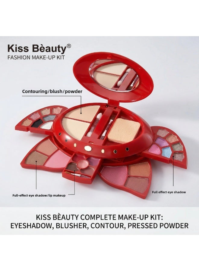 Kiss Beauty Fashion Make-Up Kit | Fresh & Flawless Look | Romantic Makeup Gift Set - Image 3