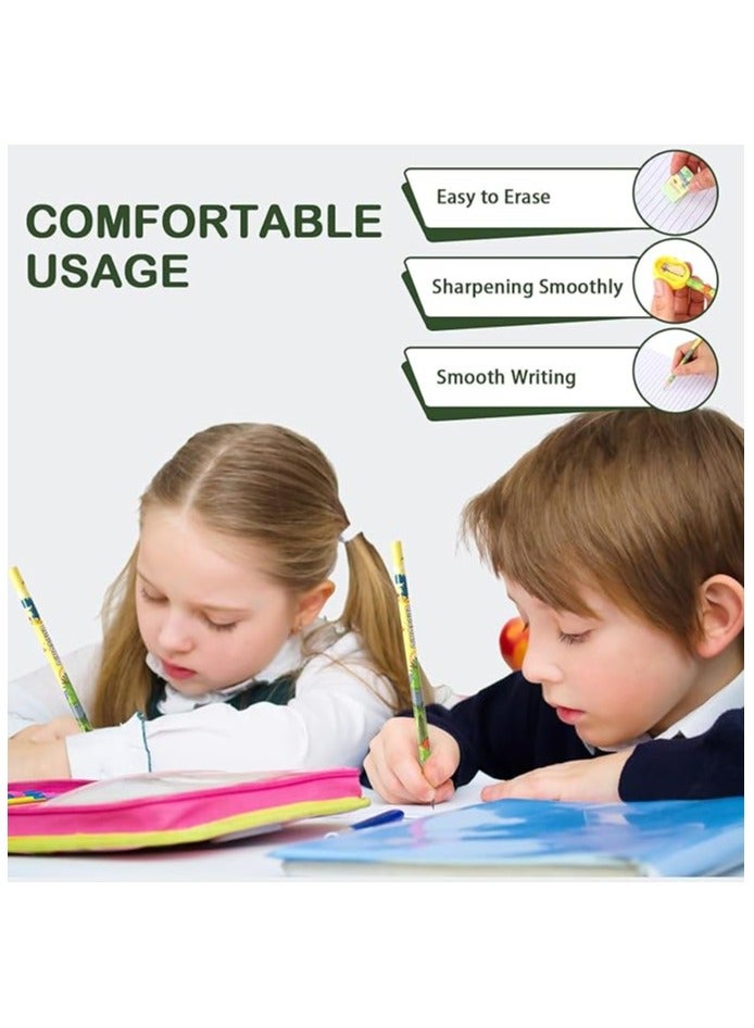 Generic 6-Pcs Dinosaur Stationery Set for Girl, Kids Stationery Gifts Set, Pencil, Ruler, Mini Notebook, Rubber, Sharpener, School Supplies for Kids Back to School Gifts  - Image 4