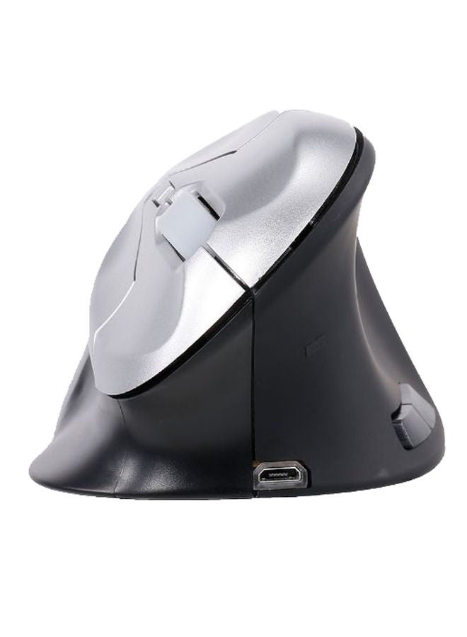 NIBEMINENT 6D Wireless Vertical Optical Mouse Black/Silver  - Image 2