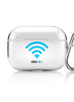 Stylizedd Classic Clear printed Case for Apple AirPods Pro 2nd Generation Thin Transparent Cover [Designed for Apple AirPods Pro 2nd Generation] - Wifi Single Guy  - Image 1