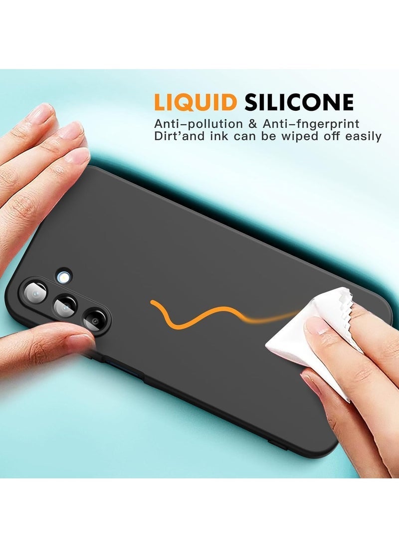 Raxoom Case for Samsung Galaxy A15 4G/5G â€“ 2 Pack Tempered Glass Screen Protector, Soft TPU Liquid Silicone Case, Shockproof Rubber Silicone Gel Case (Black) â€“ Full Protection, Anti-Scratch, Anti-Fingerprint, Shock Absorption, Lightweight Design - Image 2