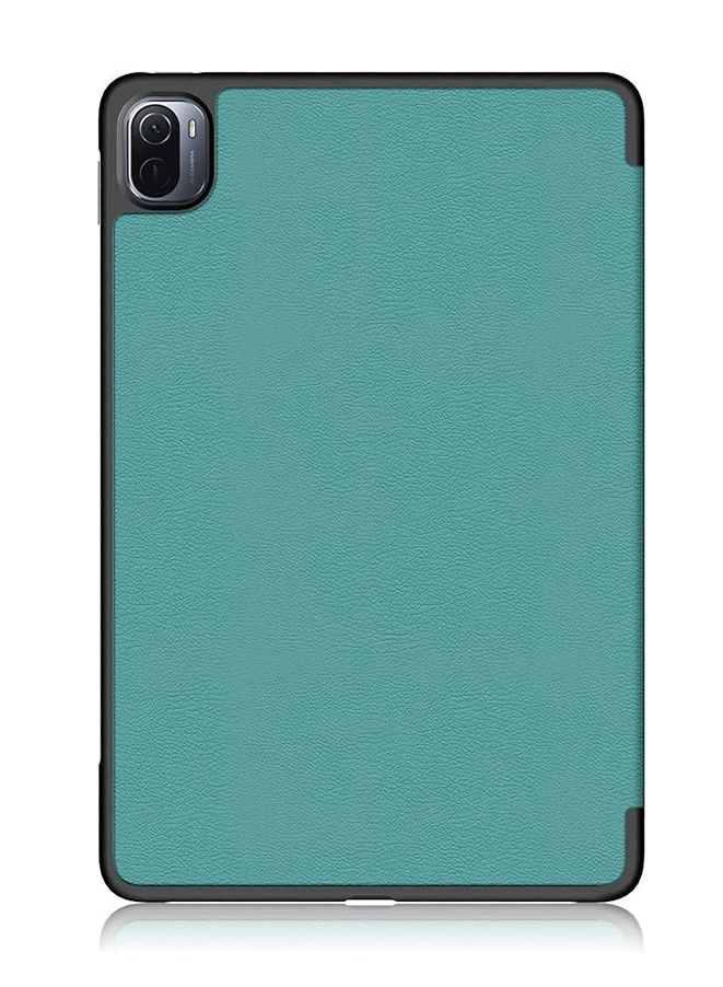 Muyixin Case For Xiaomi Pad 5/5 Pro, Premium PU Leather Case Flip Tablet Smart Magnetic Leather Case Bracket Case (Green) - Image 3
