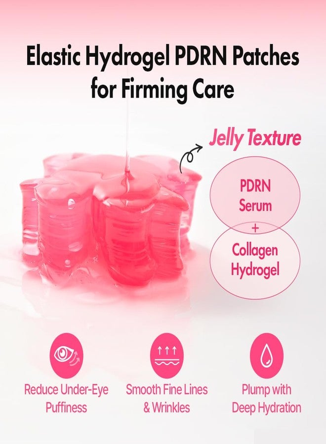Hanskin Vegan PDRN Hydrogel Eye Patches for Puffy Eyes, Dark Circles & Fine Lines, Korean Under Eye Patches with Pink Lotus PDRN, Collagen, Hyaluronic Acid & Niacinamide, 30 Patches - Image 5
