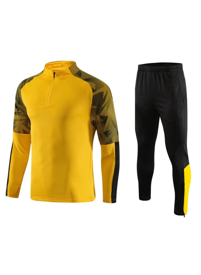 Light Board Football Training Suit Men's Long-sleeved Winter Game Team Uniform Children's Jersey Appearance Uniform Football Uniform Printed