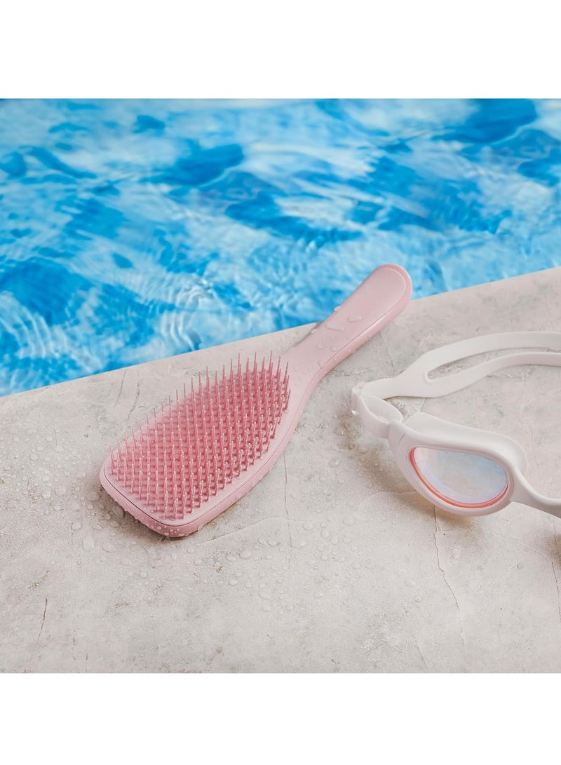 spa luxetique The Ultimate Detangler Hairbrush | For Wet & Dry Hair | Detangles All Hair Types | Reduces Breakage, Eliminates Knots | Two-Tiered Teeth & Comfortable Handle | Millennial Pink  - Image 5