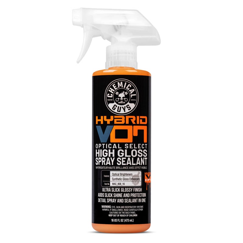 Chemical Guys WAC_808_16 Hybrid V7 Optical Select High Gloss Spray Sealant  Quick Detailer Safe for All Finishes Including Ceramic Coatings 16 fl oz Orange Scent