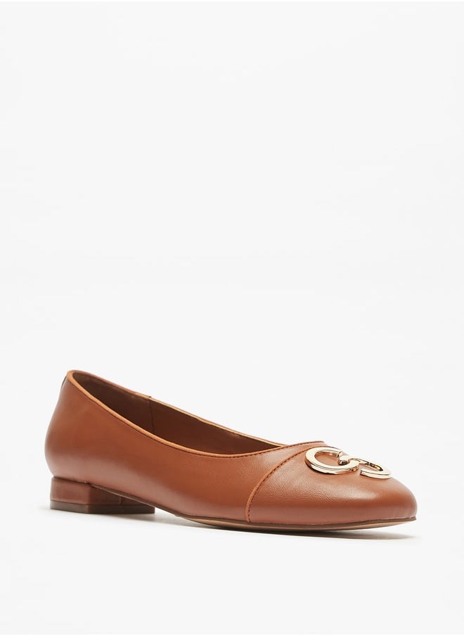Celeste - Women Logo Accent Slip On Shoes with Block Heels - Image 1