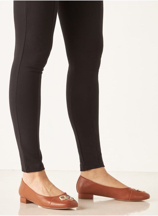Celeste - Women Logo Accent Slip On Shoes with Block Heels - Image 1
